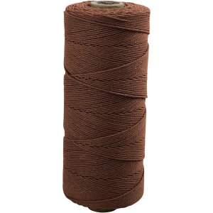Makramésnor 1 mm 315 m Brun 220 g Makramésnor 1 mm 315 m Brun 220 g