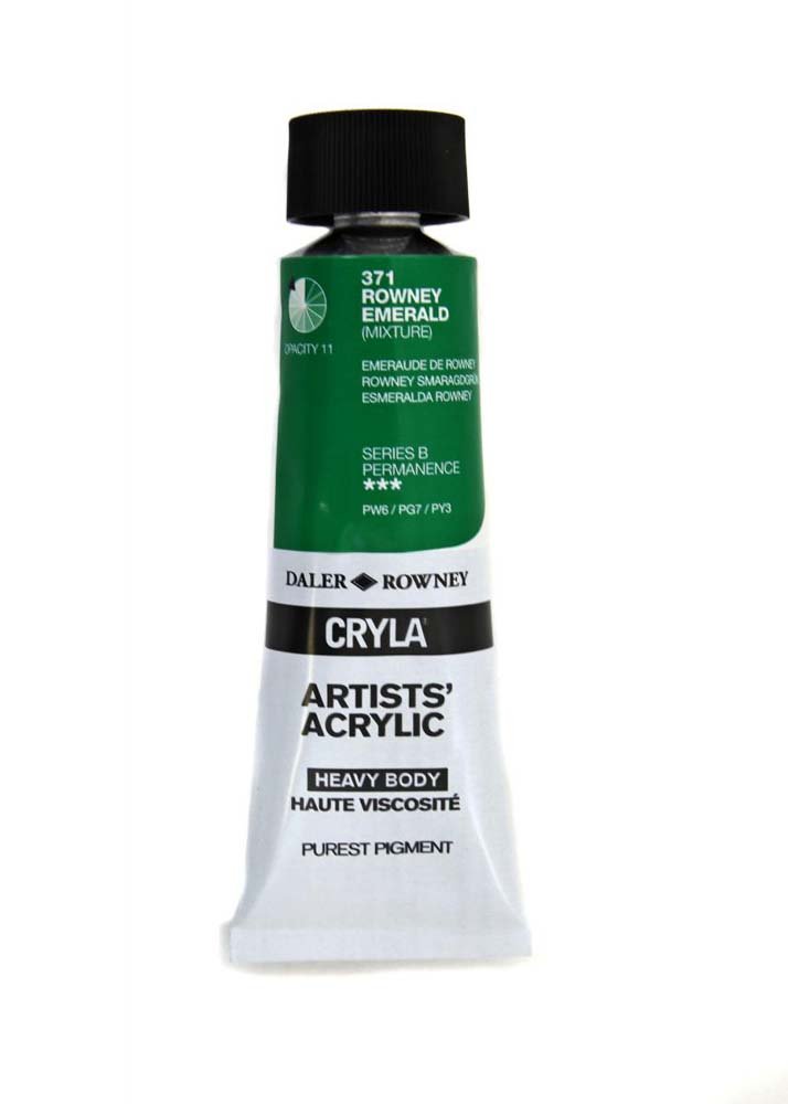 Akrylfärg Cryla 75ml - Rowney Emerald - Akrylfärger, Konstnärsfärger