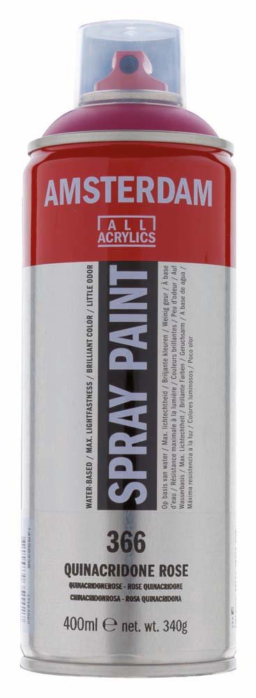Amsterdam Spray 400 ml - Quinacridone Rose - Spraydåser, Spraymaling, Hobbyfarve