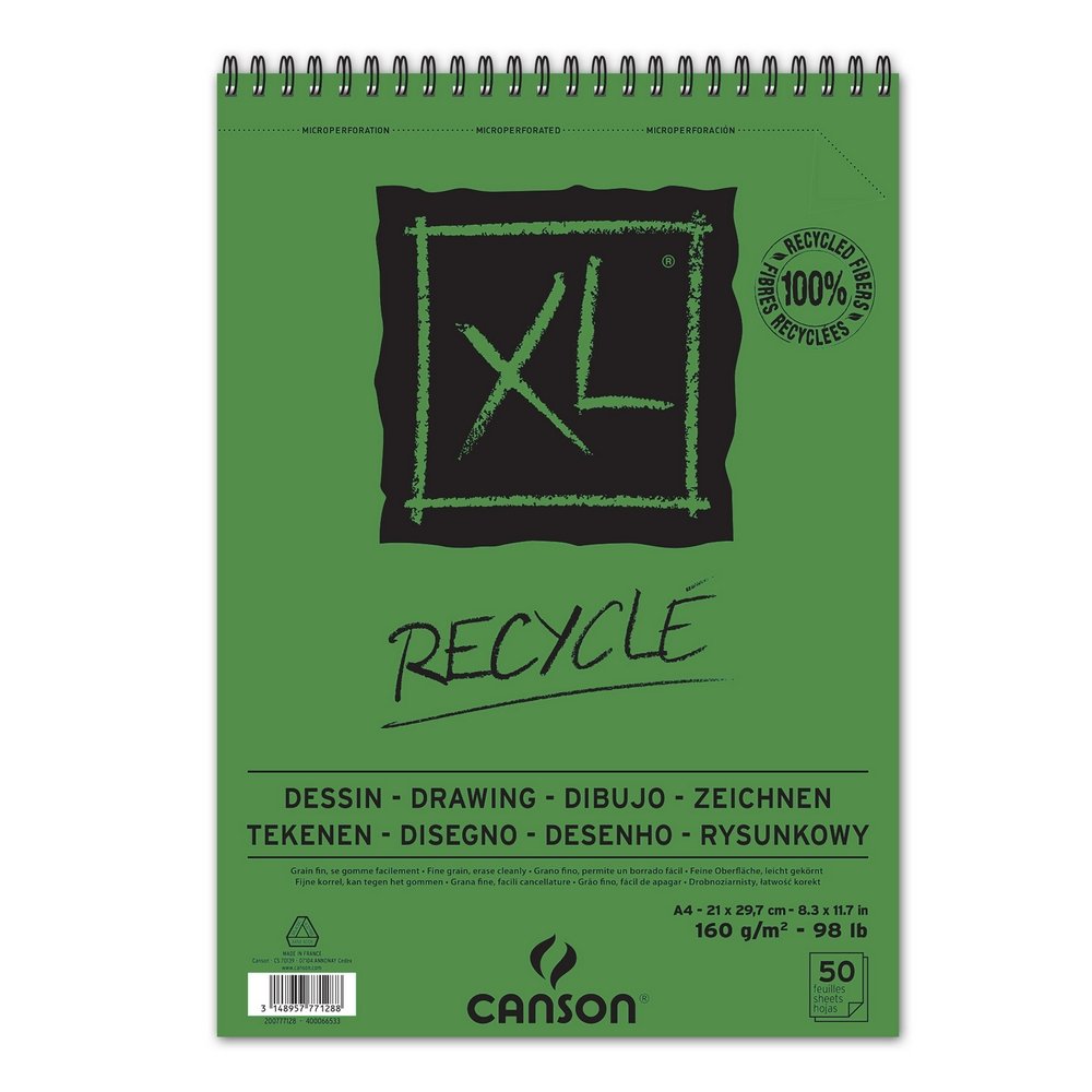 Canson XL Recycle 160 g - A4 - Skitseblok, Blok
