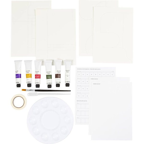 DIY-sæt Gouache-malerier blandede farver DIY-sæt Gouache-malerier blandede farver