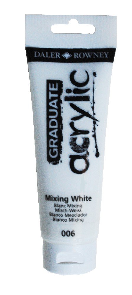 Akrylfärg Graduate 120 ml - Mixing White - Akrylfärger, Konstnärsfärger