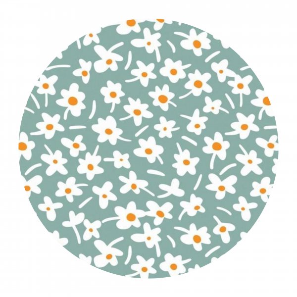 Vaxduk f�rdigsydd Happy days mintwood rund 160 cm