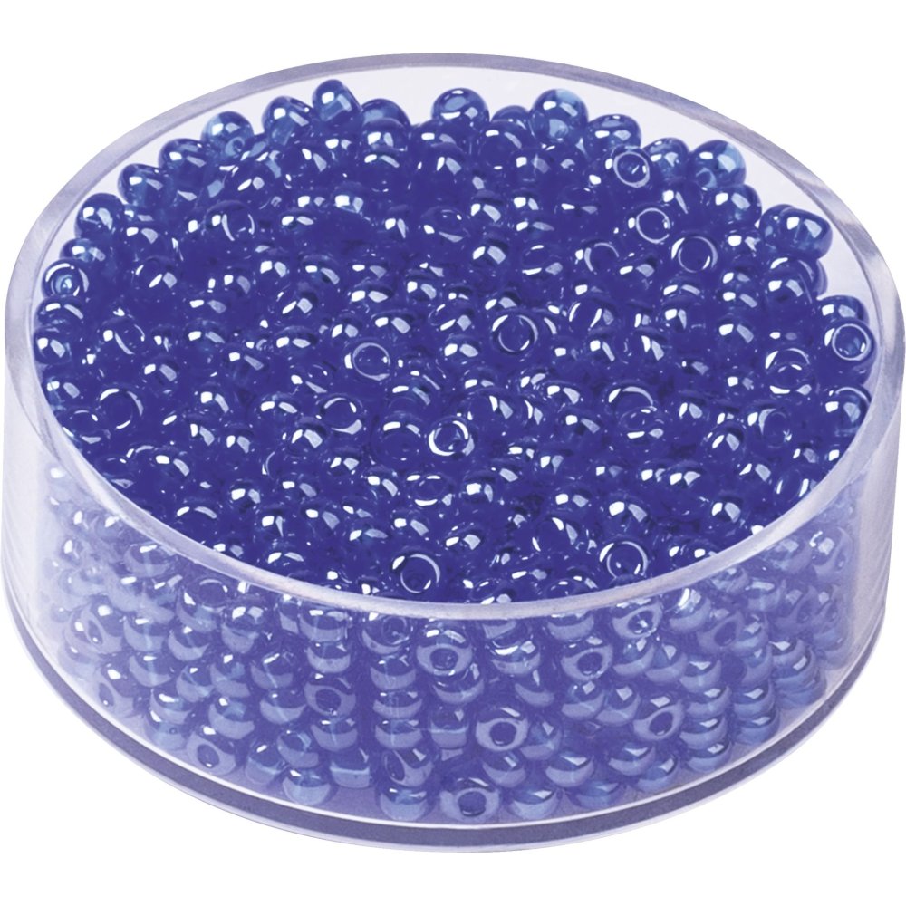 Bohemske rocailleperler 2,5 mm 17 g - Blå - Blandinger af rocaillesperler, Rocaillesperler, Håndværk