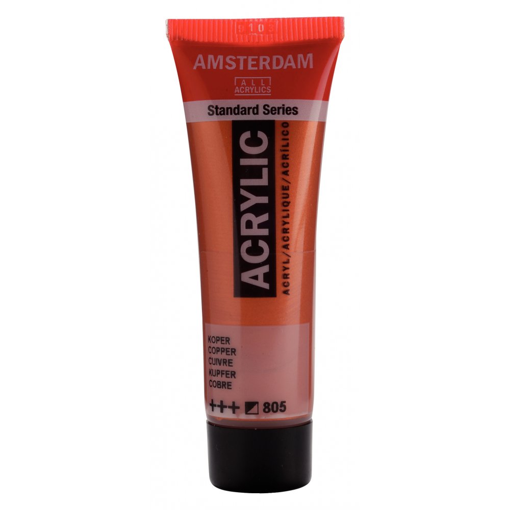 Akrylmaling Amsterdam 20 ml - Copper - Akrylfarver, Kunstnerfarver