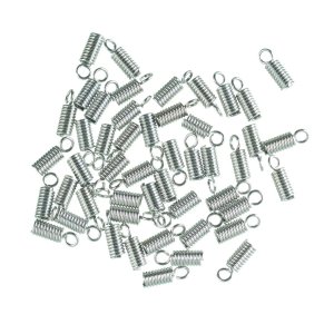 L�sanordningar f�r l�derband � 2 mm - silverf�rgad