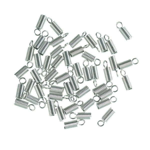 L�sanordningar f�r l�derband � 2 mm - silverf�rgad