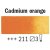Rembrandt Akvarelmaling/Vandfarver 5 ml - Gul/Orange-3-Cadmium Orange