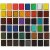 Art Aqua akvarelfarver - standardfarver - 48 stk