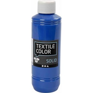 Textile Solid textilfrg - briljantbl - tckande - 250 ml