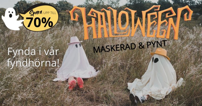 Maskerad & halloween i fyndhrnan!