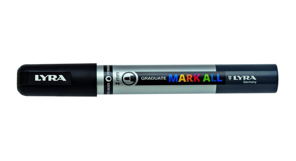 Mark All 2 mm Black - Lyra Mark All, Markers, Penner, Penner, fargestifter og blekk