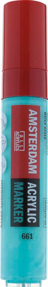 Amsterdam Marker 15 mm - Turquoise Green - Amsterdam Markers, Amsterdam, Markers, Penne, Penne, kridt & tusch