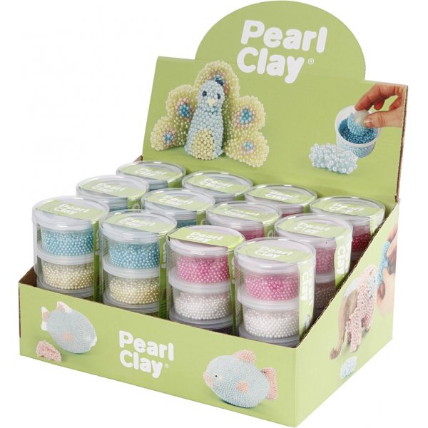 Pearl Clay® - mixade färger - 12 st Pearl Clay® - mixade färger - 12 st