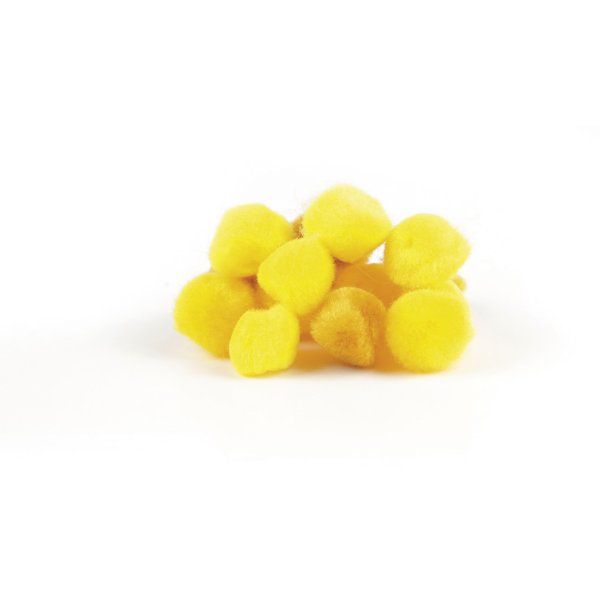 Pomponer 15 mm i gult, 45-pack Pomponer 15 mm i gult, 45-pack