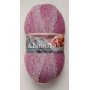 Vikinggarn Pleddgarn 350g Rosa / Hvit (765)