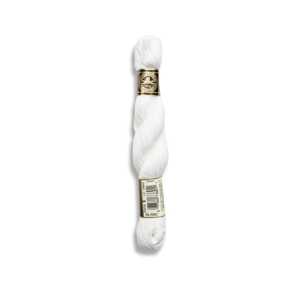 DMC Pearl Cotton Art. 115Ea/5 Hardanger, Blanc - Broderigarn, Garn, Sticka & virka