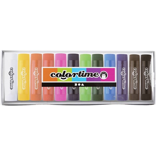 Soft Color Stick - mixade färger - 12 st Soft Color Stick - mixade färger - 12 st