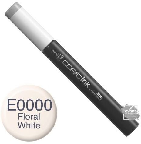 Copic Various Ink - E0000 - Floral White - Copic Refill blæk, Copic-penne, Markers, Penne, Penne, kridt & tusch