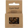 Kristallp�rlor tiger�ga brun 7-12 mm - 63 st.