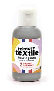 Textilfärg 50 ml silver Textilfärg 50 ml silver