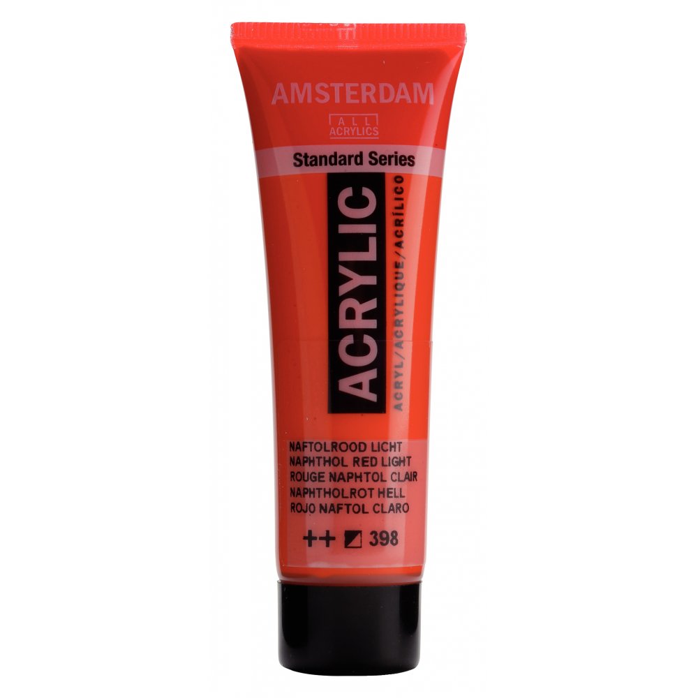 Akrylmaling Amsterdam 20 ml - Naph.Red Lt - Akrylfarver, Kunstnerfarver