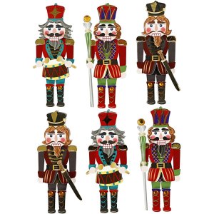 3D-klistermærker Nøddeknækkeren 75 x 30 mm 6 stk. 3D-klistermærker Nøddeknækkeren 75 x 30 mm 6 stk.