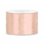Satinband - 25 m - Aprikos - Bredd: 50 mm