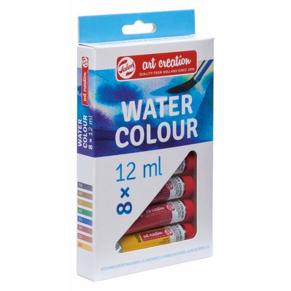 Akvarellfrger Art Creation 12 ml - 8 frger