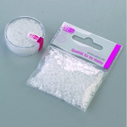 Rocailleperler matte gjennomsiktige ø 2,6 mm - lysegrønne 500 g Rocailleperler matte gjennomsiktige ø 2,6 mm - lysegrønne 500 g