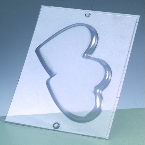 Gjutform - dubbelhjrta 15 cm