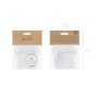 Organzap�sar med dragsko 7,5 x 10 cm - vit