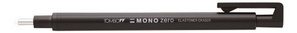 Tombow Viskelæderblyant MONO Zero Ø2,3 mm - Sort - Viskelæder, Tilbehør til penne & kridt, Penne, kridt & tusch