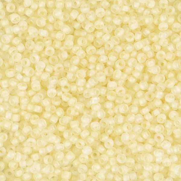 Rocaillepärlor matt frozen Vit 1,7 mm 25 g Rocaillepärlor matt frozen Vit 1,7 mm 25 g