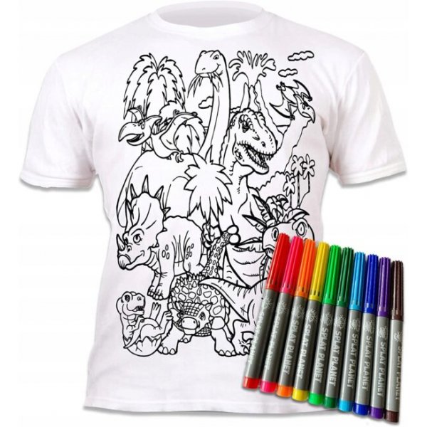 Färglägg din T-shirt - Dinosaurier Färglägg din T-shirt - Dinosaurier