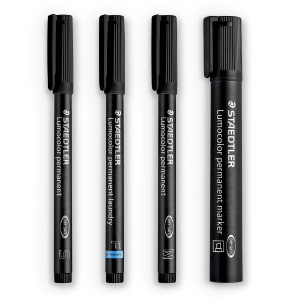 Permanent pen Lumocolor mix s�t 4-pak sort