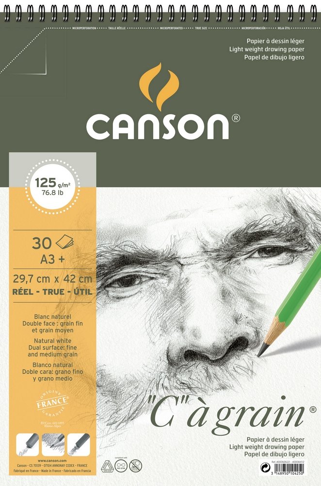 Skissepapir C á grain 125 g - A3+ - Tegneblokk, Blokk