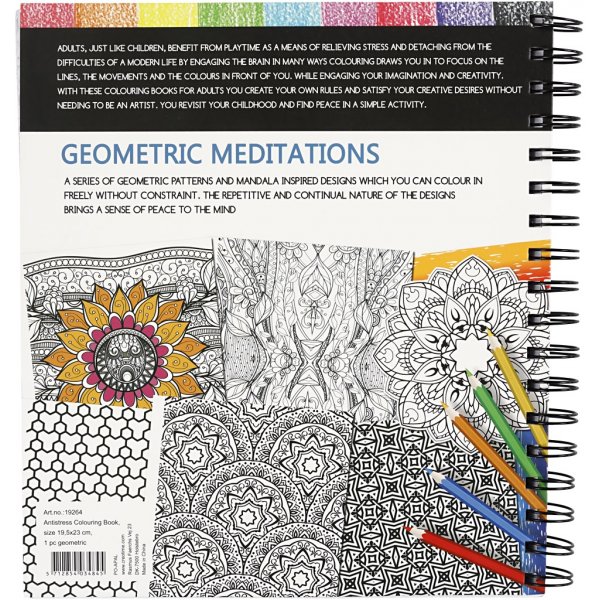 Antistress målarbok - geometri Antistress målarbok - geometri