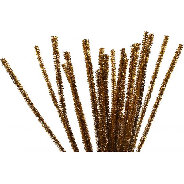 Piprensare - guld - glitter - 24 st Piprensare - guld - glitter - 24 st