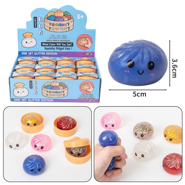 Mystery Squishy Dumpling Glitter 5 cm