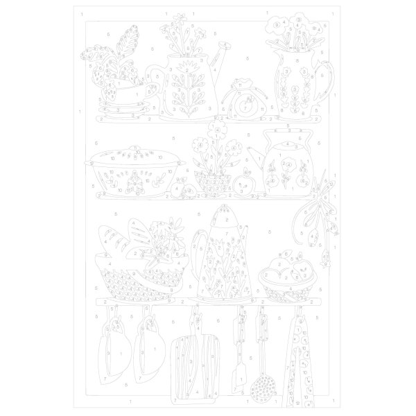 M�la efter nummer 20 x 30 cm - K�k
