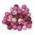 Runde treperler i blandede farger 8mm 25g - Blandet rosa