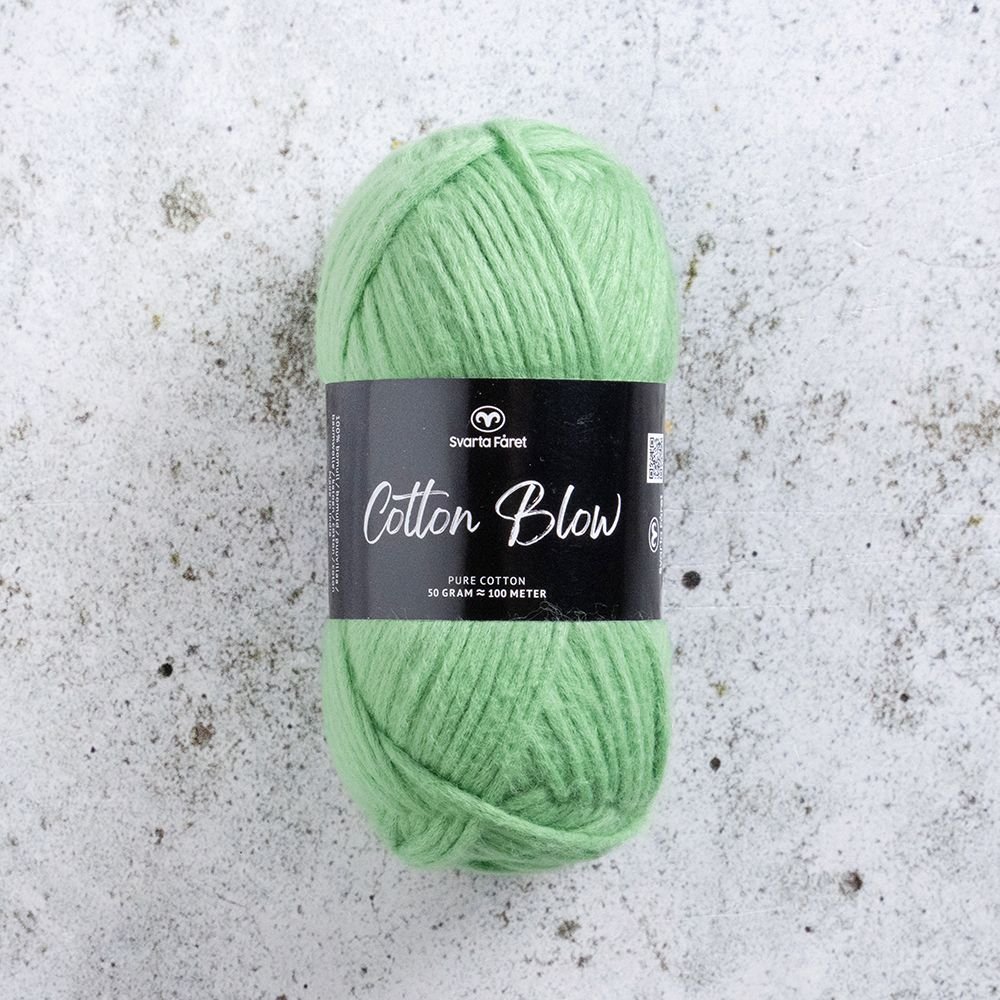 Cotton Blow 50g Jaded - Bomullsgarn, Garn, Sticka & virka
