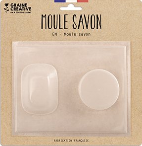Formar för tvålar i plast, 6 x 6 cm Formar för tvålar i plast, 6 x 6 cm