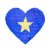Paljettmrke Vndbart - Liitle Heart Stars