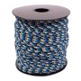 Paracord 2 mm bl/svart/vit 50 m