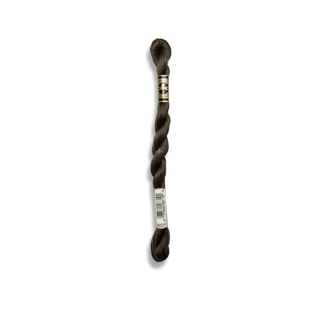 DMC Pearl Cotton Art. 115/5, 3021 Very Dark Brown Gray - Broderigarn, Garn, Sticka & virka
