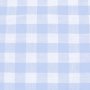 Bomullstyg Gingham Medium rutor - Ljusblå-Vit - 140 cm