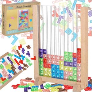 Logikspel st�ende blockpussel 24 x 18 cm - 42 delar