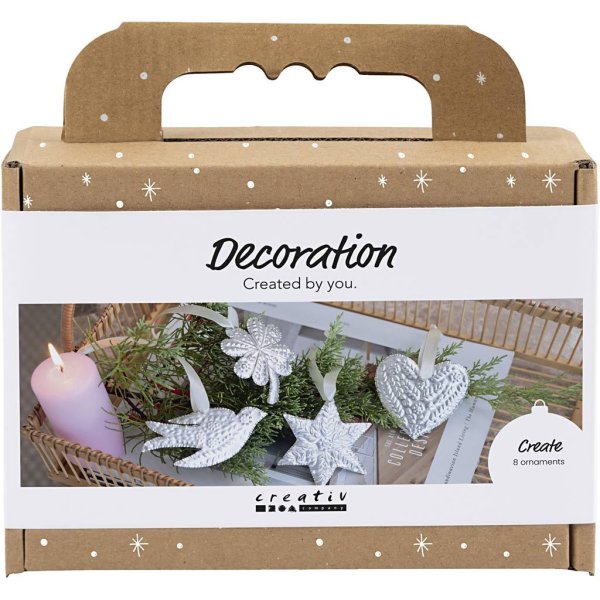 DIY-s�t julepynt s�lvmetal - 8 dele